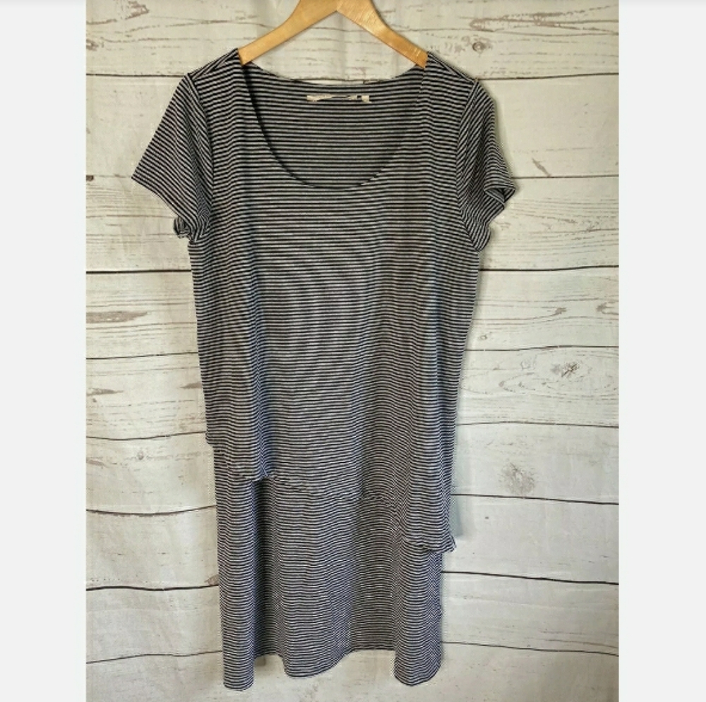 Soft Surroundings Leah LAYERED Shift T-SHIRT Dress